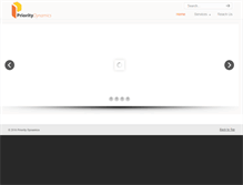 Tablet Screenshot of prioritydynamics.com
